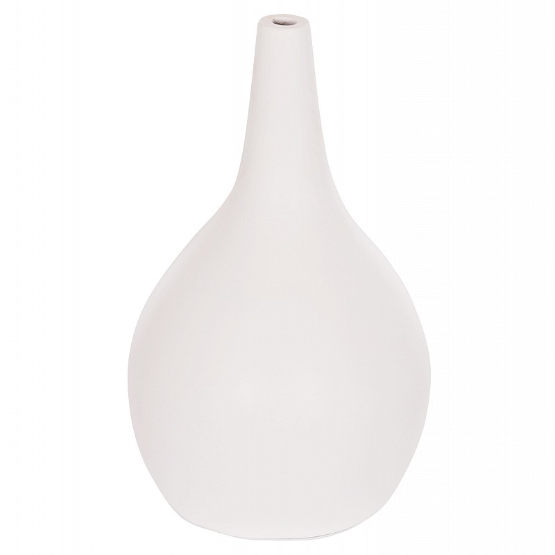 ΕΠΙΤΡΑΠΕΖΙΟ ΔΙΑΚΟΣΜΗΤΙΚΟ ΒΑΖΟ DENI HM4663.02L FIBER CEMENT ΣΕ ΛΕΥΚΟ--Φ26x39Υεκ