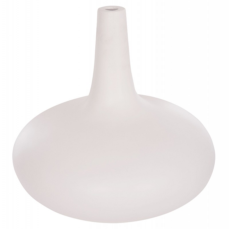 ΕΠΙΤΡΑΠΕΖΙΟ ΔΙΑΚΟΣΜΗΤΙΚΟ ΒΑΖΟ DENI HM4663.02M FIBER CEMENT ΣΕ ΛΕΥΚΟ--Φ30x29.5Υεκ