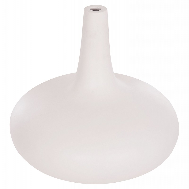 ΕΠΙΤΡΑΠΕΖΙΟ ΔΙΑΚΟΣΜΗΤΙΚΟ ΒΑΖΟ DENI HM4663.02M FIBER CEMENT ΣΕ ΛΕΥΚΟ--Φ30x29.5Υεκ