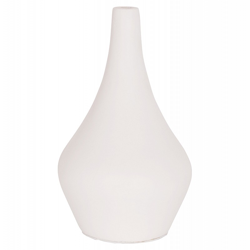 ΕΠΙΤΡΑΠΕΖΙΟ ΔΙΑΚΟΣΜΗΤΙΚΟ ΒΑΖΟ DENI HM4663.02S FIBER CEMENT ΣΕ ΛΕΥΚΟ--Φ15x27Υεκ.