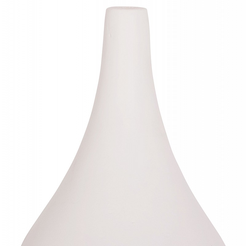 ΕΠΙΤΡΑΠΕΖΙΟ ΔΙΑΚΟΣΜΗΤΙΚΟ ΒΑΖΟ DENI HM4663.02S FIBER CEMENT ΣΕ ΛΕΥΚΟ--Φ15x27Υεκ.