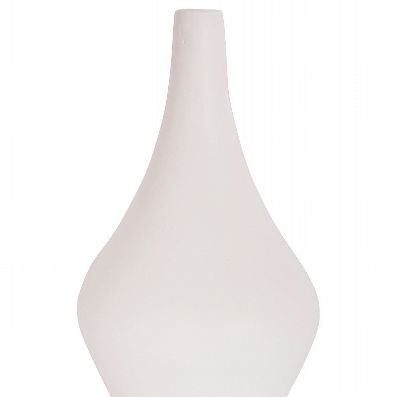 ΕΠΙΤΡΑΠΕΖΙΟ ΔΙΑΚΟΣΜΗΤΙΚΟ ΒΑΖΟ DENI HM4663.02S FIBER CEMENT ΣΕ ΛΕΥΚΟ--Φ15x27Υεκ.