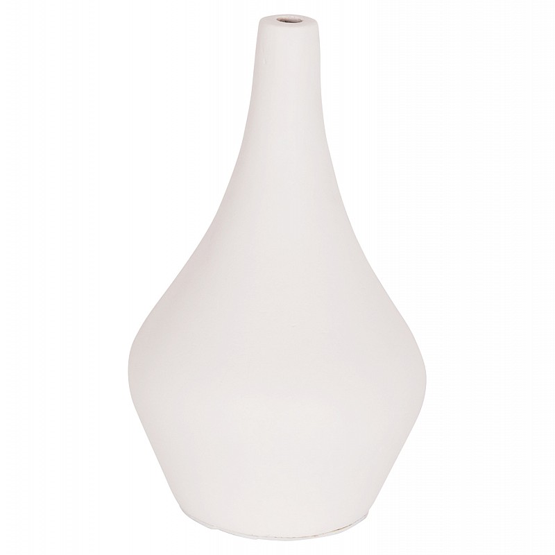 ΕΠΙΤΡΑΠΕΖΙΟ ΔΙΑΚΟΣΜΗΤΙΚΟ ΒΑΖΟ DENI HM4663.02S FIBER CEMENT ΣΕ ΛΕΥΚΟ--Φ15x27Υεκ.