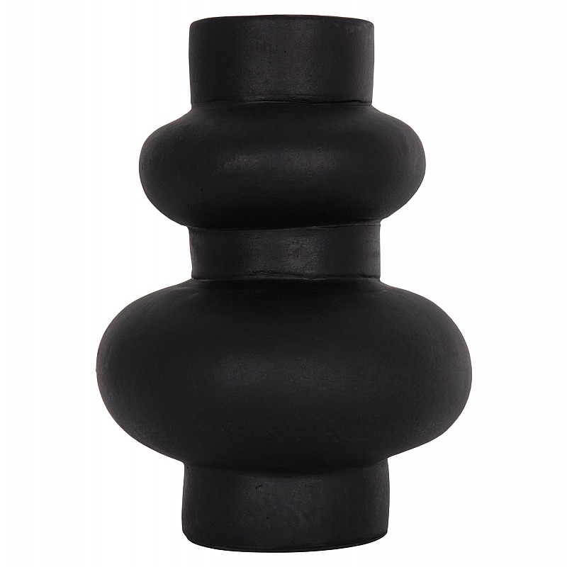 ΕΠΙΤΡΑΠΕΖΙΟ ΔΙΑΚΟΣΜΗΤΙΚΟ ΒΑΖΟ LEMA HM4664.01M ΤΕΡΑΚΟΤΑ ΣΕ ΜΑΥΡΟ--Φ22x29Υεκ.