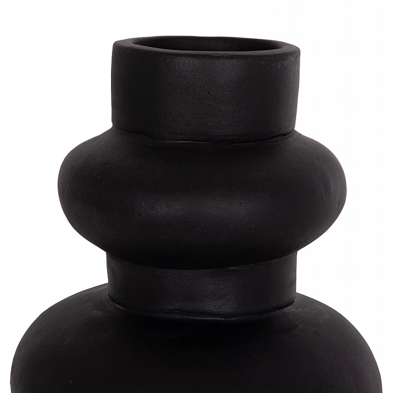 ΕΠΙΤΡΑΠΕΖΙΟ ΔΙΑΚΟΣΜΗΤΙΚΟ ΒΑΖΟ LEMA HM4664.01M ΤΕΡΑΚΟΤΑ ΣΕ ΜΑΥΡΟ--Φ22x29Υεκ.