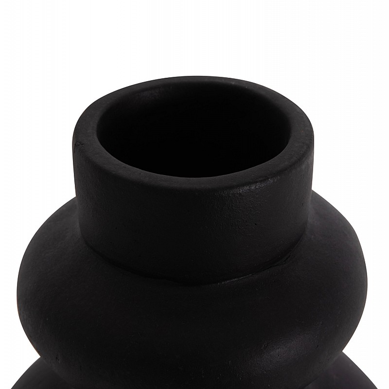 ΕΠΙΤΡΑΠΕΖΙΟ ΔΙΑΚΟΣΜΗΤΙΚΟ ΒΑΖΟ LEMA HM4664.01M ΤΕΡΑΚΟΤΑ ΣΕ ΜΑΥΡΟ--Φ22x29Υεκ.