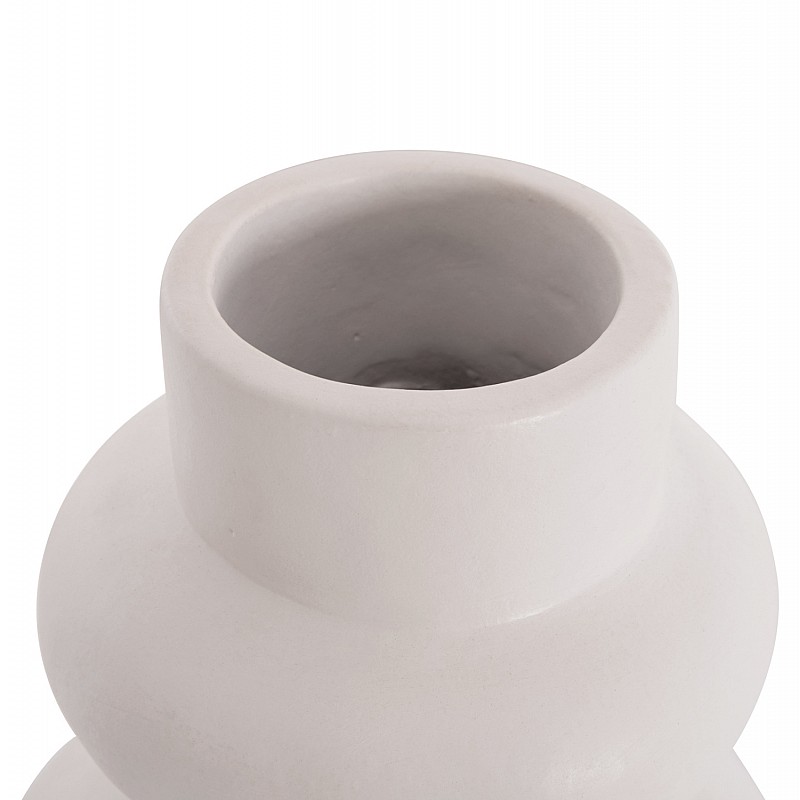 ΕΠΙΤΡΑΠΕΖΙΟ ΔΙΑΚΟΣΜΗΤΙΚΟ ΒΑΖΟ LEMA HM4664.02M ΤΕΡΑΚΟΤΑ ΣΕ ΛΕΥΚΟ--Φ22x29Υεκ.