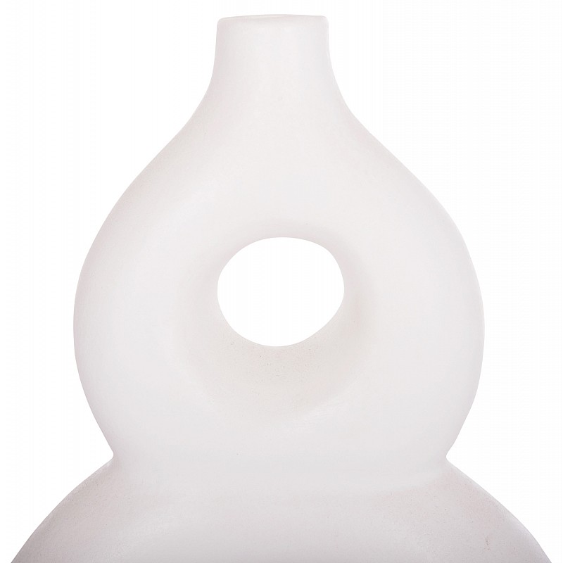 ΕΠΙΤΡΑΠΕΖΙΟ ΔΙΑΚΟΣΜΗΤΙΚΟ ΒΑΖΟ FIORIN HM4666.02S ΤΕΡΑΚΟΤΑ ΣΕ ΛΕΥΚΟ--21x7.5x31Υεκ.