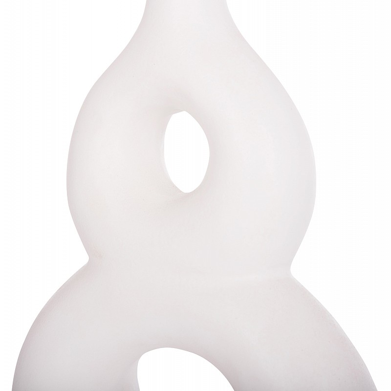 ΕΠΙΤΡΑΠΕΖΙΟ ΔΙΑΚΟΣΜΗΤΙΚΟ ΒΑΖΟ FIORIN HM4666.02S ΤΕΡΑΚΟΤΑ ΣΕ ΛΕΥΚΟ--21x7.5x31Υεκ.