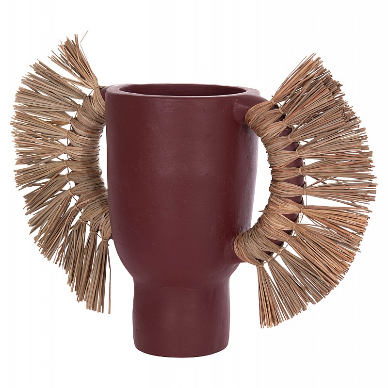 ΕΠΙΤΡΑΠΕΖΙΟ ΔΙΑΚΟΣΜΗΤΙΚΟ ΒΑΖΟ ALICA HM4668.06L ΒΥΣΣΙΝΙ ΤΕΡΑΚΟΤΑ & GRASS--64x22x38Υεκ