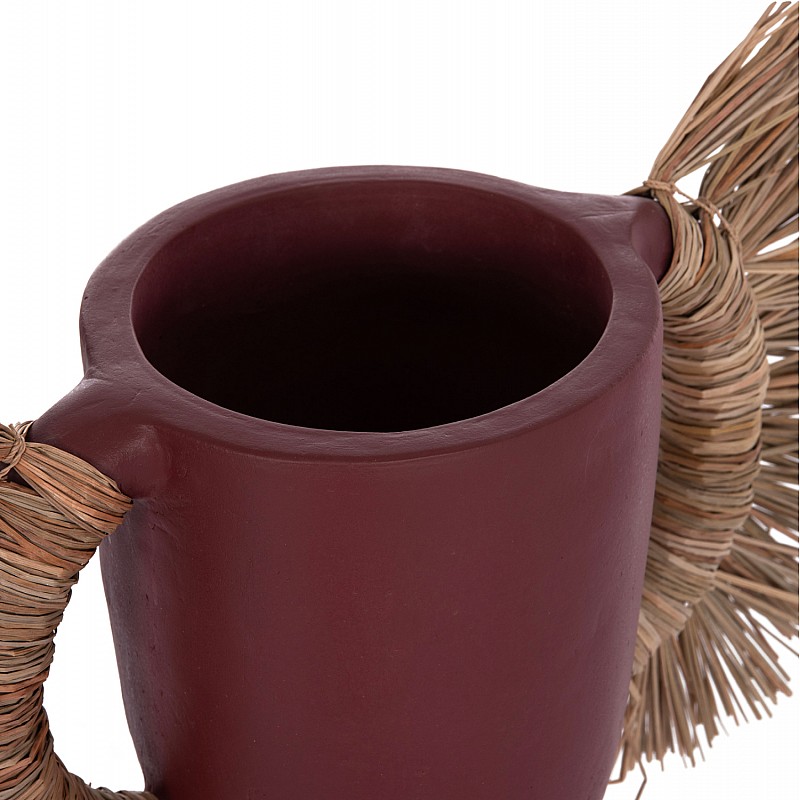 ΕΠΙΤΡΑΠΕΖΙΟ ΔΙΑΚΟΣΜΗΤΙΚΟ ΒΑΖΟ ALICA HM4668.06L ΒΥΣΣΙΝΙ ΤΕΡΑΚΟΤΑ & GRASS--64x22x38Υεκ