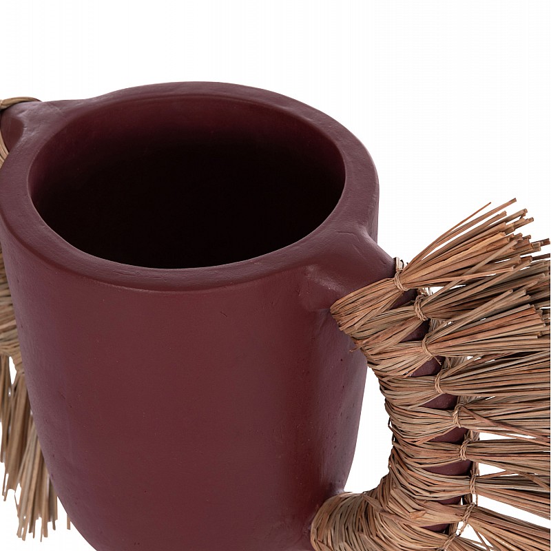 ΕΠΙΤΡΑΠΕΖΙΟ ΔΙΑΚΟΣΜΗΤΙΚΟ ΒΑΖΟ ALICA HM4668.06L ΒΥΣΣΙΝΙ ΤΕΡΑΚΟΤΑ & GRASS--64x22x38Υεκ