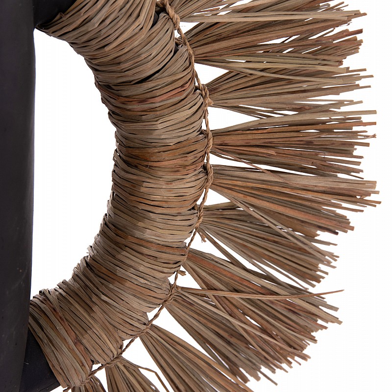 ΕΠΙΤΡΑΠΕΖΙΟ ΔΙΑΚΟΣΜΗΤΙΚΟ ΒΑΖΟ ALICA HM4668.01L ΜΑΥΡΗ ΤΕΡΑΚΟΤΑ & GRASS--64x22x38Υεκ