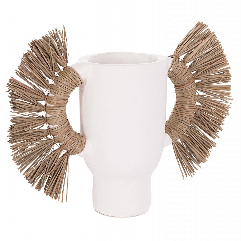 ΕΠΙΤΡΑΠΕΖΙΟ ΔΙΑΚΟΣΜΗΤΙΚΟ ΒΑΖΟ ALICA HM4668.02S ΛΕΥΚΗ ΤΕΡΑΚΟΤΑ & GRASS--55x19x34Υεκ ΕΠΙΤΡΑΠΕΖΙΟ ΔΙΑΚΟΣΜΗΤΙΚΟ ΒΑΖΟ ALICA HM4668.02S ΛΕΥΚΗ ΤΕΡΑΚΟΤΑ & GRASS--55x19x34Υεκ