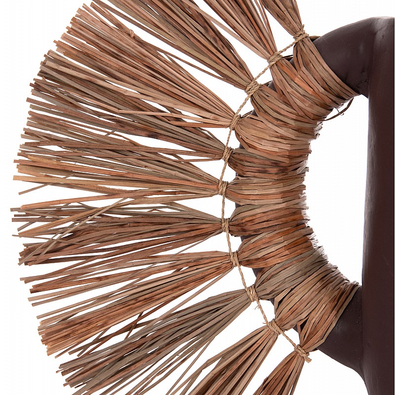 ΕΠΙΤΡΑΠΕΖΙΟ ΔΙΑΚΟΣΜΗΤΙΚΟ ΒΑΖΟ ALICA HM4668.07S ΣΟΚΟΛΑΤΙ ΤΕΡΑΚΟΤΑ & GRASS--55x19x34Υεκ