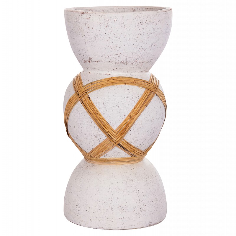 ΔΙΑΚΟΣΜΗΤΙΚΟ ΒΑΖΟ ΔΑΠΕΔΟΥ MAYNARD HM4672.02L TERRACOTTA ΛΕΥΚΟ--RATTAN Φ32x62.5Υεκ. ΔΙΑΚΟΣΜΗΤΙΚΟ ΒΑΖΟ ΔΑΠΕΔΟΥ MAYNARD HM4672.02L TERRACOTTA ΛΕΥΚΟ--RATTAN Φ32x62.5Υεκ.