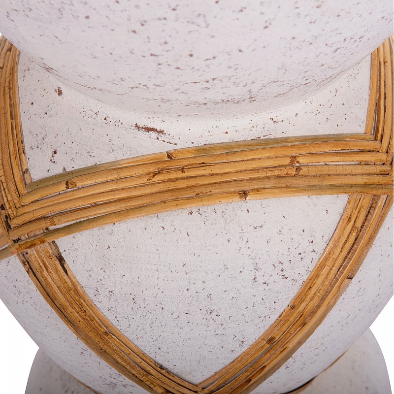 ΔΙΑΚΟΣΜΗΤΙΚΟ ΒΑΖΟ ΔΑΠΕΔΟΥ MAYNARD HM4672.02L TERRACOTTA ΛΕΥΚΟ--RATTAN Φ32x62.5Υεκ. ΔΙΑΚΟΣΜΗΤΙΚΟ ΒΑΖΟ ΔΑΠΕΔΟΥ MAYNARD HM4672.02L TERRACOTTA ΛΕΥΚΟ--RATTAN Φ32x62.5Υεκ.