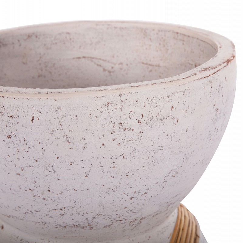ΔΙΑΚΟΣΜΗΤΙΚΟ ΒΑΖΟ ΔΑΠΕΔΟΥ MAYNARD HM4672.02L TERRACOTTA ΛΕΥΚΟ--RATTAN Φ32x62.5Υεκ. ΔΙΑΚΟΣΜΗΤΙΚΟ ΒΑΖΟ ΔΑΠΕΔΟΥ MAYNARD HM4672.02L TERRACOTTA ΛΕΥΚΟ--RATTAN Φ32x62.5Υεκ.