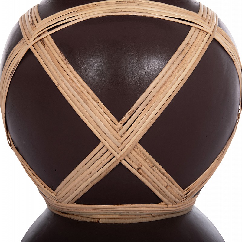 ΔΙΑΚΟΣΜΗΤΙΚΟ ΒΑΖΟ ΔΑΠΕΔΟΥ MAYNARD HM4672.07L TERRACOTTA ΣΟΚΟΛΑΤΙ-RATTAN Φ32x62.5Υεκ ΔΙΑΚΟΣΜΗΤΙΚΟ ΒΑΖΟ ΔΑΠΕΔΟΥ MAYNARD HM4672.07L TERRACOTTA ΣΟΚΟΛΑΤΙ-RATTAN Φ32x62.5Υεκ