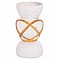 ΔΙΑΚΟΣΜΗΤΙΚΟ ΒΑΖΟ ΔΑΠΕΔΟΥ MAYNARD HM4672.02S TERRACOTTA ΛΕΥΚΟ--RATTAN Φ27.5x50Υεκ