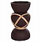 ΔΙΑΚΟΣΜΗΤΙΚΟ ΒΑΖΟ ΔΑΠΕΔΟΥ MAYNARD HM4672.07S TERRACOTTA ΣΟΚΟΛΑΤΙ-RATTAN Φ27.5x50Υεκ