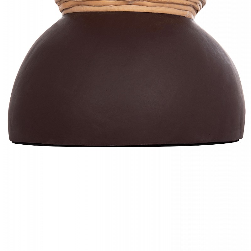 ΔΙΑΚΟΣΜΗΤΙΚΟ ΒΑΖΟ ΔΑΠΕΔΟΥ MAYNARD HM4672.07S TERRACOTTA ΣΟΚΟΛΑΤΙ-RATTAN Φ27.5x50Υεκ ΔΙΑΚΟΣΜΗΤΙΚΟ ΒΑΖΟ ΔΑΠΕΔΟΥ MAYNARD HM4672.07S TERRACOTTA ΣΟΚΟΛΑΤΙ-RATTAN Φ27.5x50Υεκ
