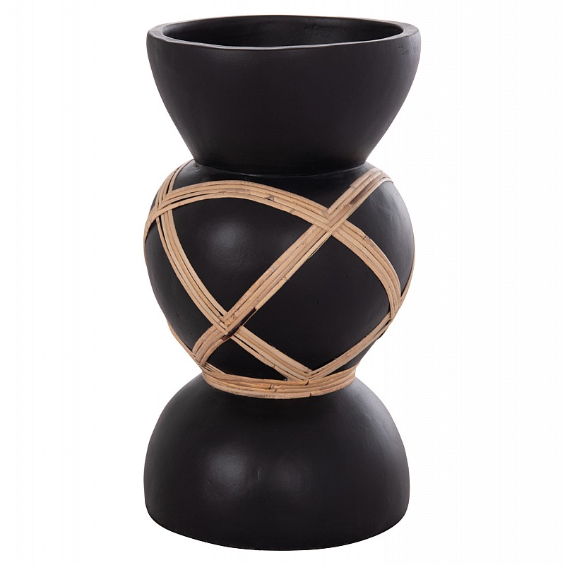 ΔΙΑΚΟΣΜΗΤΙΚΟ ΒΑΖΟ ΔΑΠΕΔΟΥ MAYNARD HM4672.01S TERRACOTTA ΜΑΥΡΟ-RATTAN Φ27.5x50Υ ΔΙΑΚΟΣΜΗΤΙΚΟ ΒΑΖΟ ΔΑΠΕΔΟΥ MAYNARD HM4672.01S TERRACOTTA ΜΑΥΡΟ-RATTAN Φ27.5x50Υ
