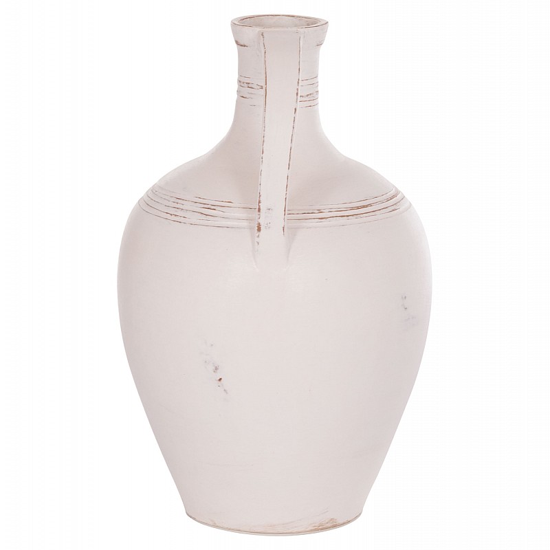 ΔΙΑΚΟΣΜΗΤΙΚΟΣ ΑΜΦΟΡΕΑΣ FEAX HM4676.02L ΛΕΥΚΗ ΤΕΡΑΚΟΤΑ--35x35x58Υεκ.