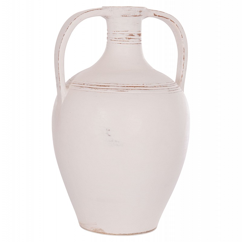 ΔΙΑΚΟΣΜΗΤΙΚΟΣ ΑΜΦΟΡΕΑΣ FEAX HM4676.02L ΛΕΥΚΗ ΤΕΡΑΚΟΤΑ--35x35x58Υεκ.