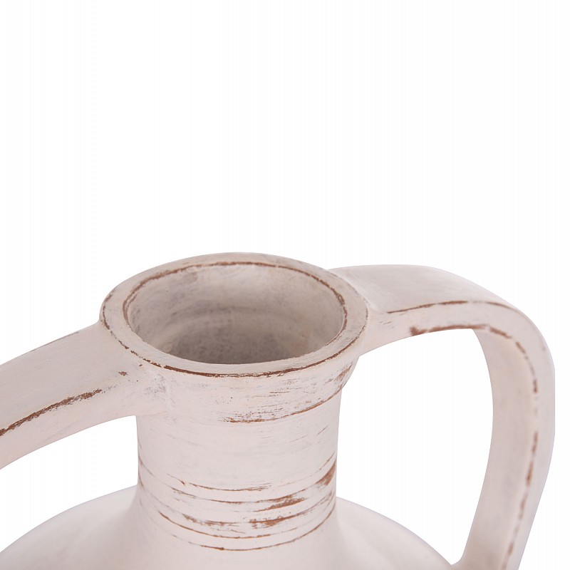 ΔΙΑΚΟΣΜΗΤΙΚΟΣ ΑΜΦΟΡΕΑΣ FEAX HM4676.02L ΛΕΥΚΗ ΤΕΡΑΚΟΤΑ--35x35x58Υεκ.