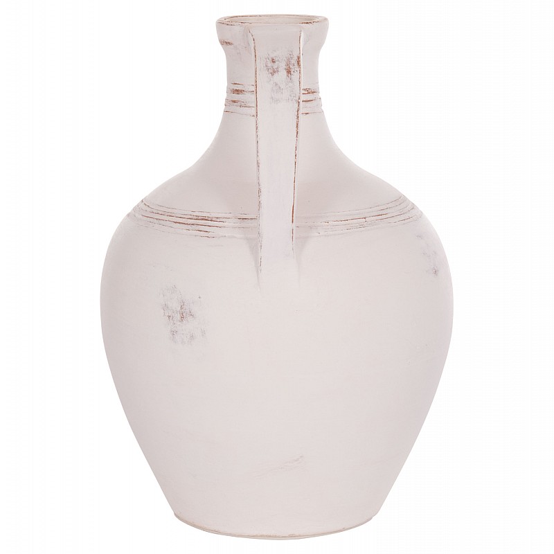 ΔΙΑΚΟΣΜΗΤΙΚΟΣ ΑΜΦΟΡΕΑΣ FEAX HM4676.02S ΛΕΥΚΗ ΤΕΡΑΚΟΤΑ--35x35x48Υεκ.