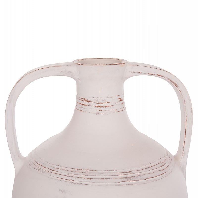 ΔΙΑΚΟΣΜΗΤΙΚΟΣ ΑΜΦΟΡΕΑΣ FEAX HM4676.02S ΛΕΥΚΗ ΤΕΡΑΚΟΤΑ--35x35x48Υεκ.