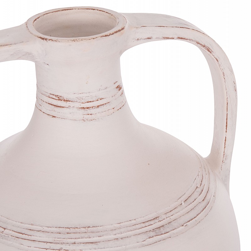 ΔΙΑΚΟΣΜΗΤΙΚΟΣ ΑΜΦΟΡΕΑΣ FEAX HM4676.02S ΛΕΥΚΗ ΤΕΡΑΚΟΤΑ--35x35x48Υεκ.