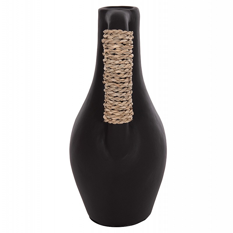 ΕΠΙΤΡΑΠΕΖΙΟ ΔΙΑΚΟΣΜΗΤΙΚΟ ΒΑΖΟ CAMMER HM4687.01L ΤΕΡΑΚΟΤΑ ΣΕ ΜΑΥΡΟ--Φ18x39Υεκ.