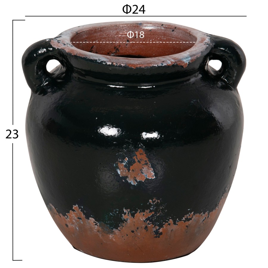 ΔΙΑΚΟΣΜΗΤΙΚΟ ΒΑΖΟ HM4380 ΤΕΡΑΚΟΤΑ ΣΕ ANTIQUE ΠΡΑΣΙΝΗ ΑΠΟΧΡΩΣΗ Φ26Χ26Yεκ.