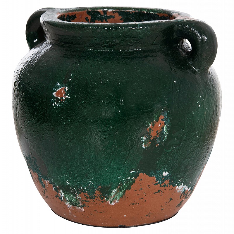 ΔΙΑΚΟΣΜΗΤΙΚΟ ΒΑΖΟ HM4380 ΤΕΡΑΚΟΤΑ ΣΕ ANTIQUE ΠΡΑΣΙΝΗ ΑΠΟΧΡΩΣΗ Φ26Χ26Yεκ.