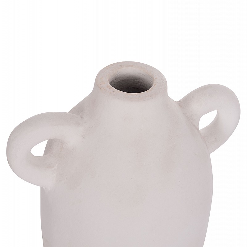 ΔΙΑΚΟΣΜΗΤΙΚΟ ΒΑΖΟ ΣΕΙΡΑ CLAYVON HM4407 ΤΕΡΑΚΟΤΑ ΣΕ ΛΕΥΚΟ 20x12x19Υεκ.