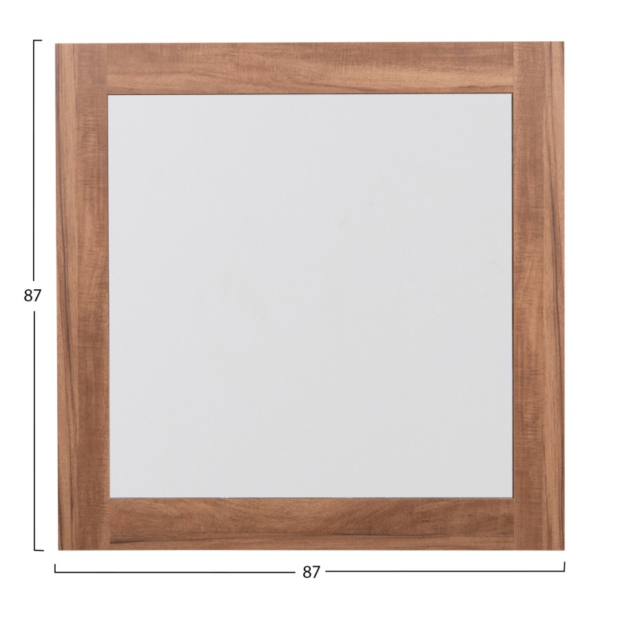 ΚΑΘΡΕΠΤΗΣ TOIXOY ΤΕΤΡΑΓΩΝΟΣ ΣΕΙΡΑ HARRY HM4485.01 ΜΕΛΑΜΙΝΗ ΦΥΣΙΚΟ ΞΥΛΟΥ 87x2(πάχος)x87εκ.