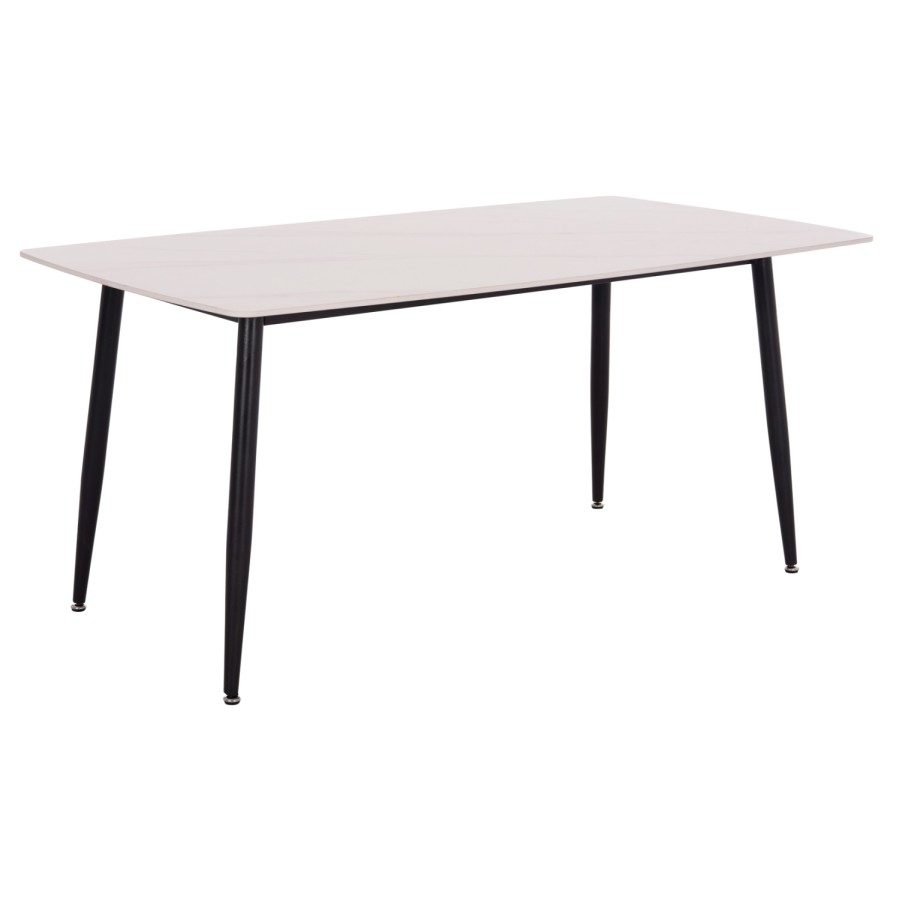 ΤΡΑΠΕΖΙ RAVEN HM18150.01 ΚΕΡΑΜΙΚΟ TOP ΜΕ ΟΨΗ ΛΕΥΚΟ ΜΑΡΜΑΡΟ 160x80x74Υεκ.