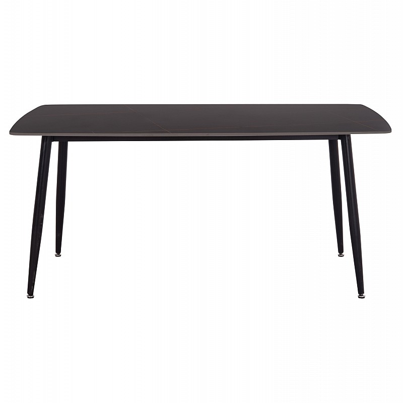 ΤΡΑΠΕΖΙ RAVEN HM18150.02 ΚΕΡΑΜΙΚΟ TOP ΜΕ ΟΨΗ ΜΑΥΡΟ ΜΑΡΜΑΡΟ 160x80x74Υεκ.