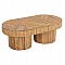 ΤΡΑΠΕΖΙ ΣΑΛΟΝΙΟΥ GATSBY ΟΒΑΛ TOP HM9870 RATTAN ΧΡΩΜΑ ΦΥΣΙΚΟ 110x59x39Υεκ.