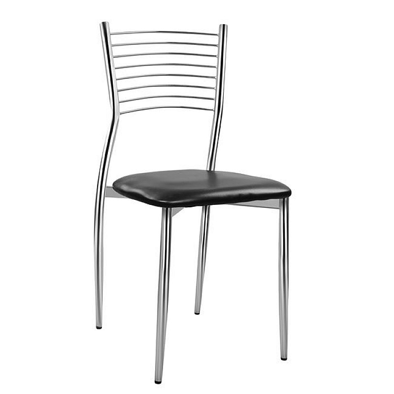 ΚΑΡΕΚΛΑ ELVIRA HM0025.02 ΜΕ ΚΑΘΙΣΜΑ ΑΠΟ ΜΑΥΡΟ PU 40X44X83 εκ.