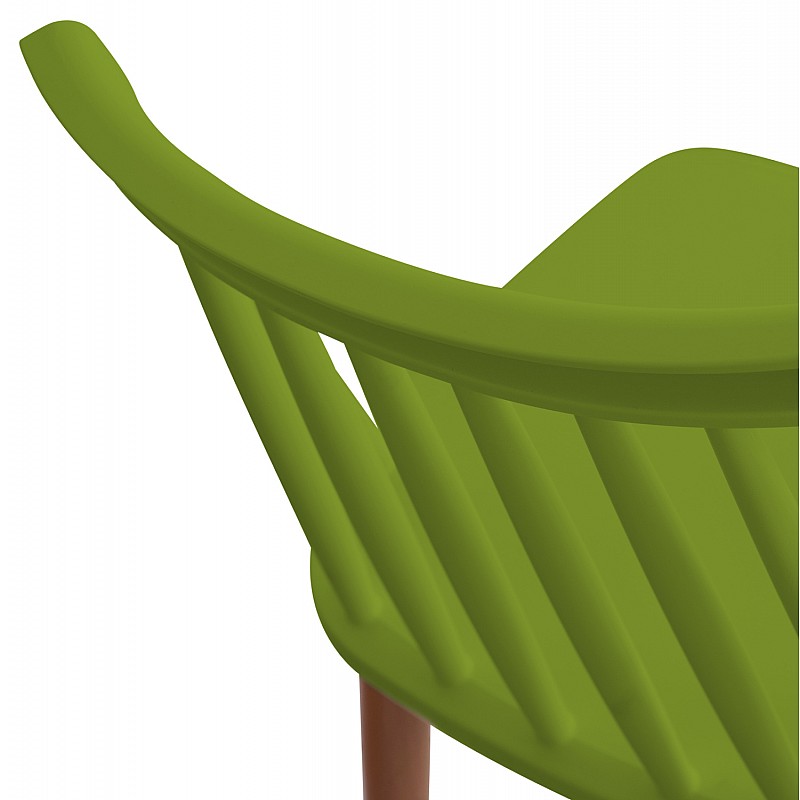 ΚΑΡΕΚΛΑ ΤΡΑΠΕΖΑΡΙΑΣ HM8052.08 VANESSA ΠΡΑΣΙΝΗ ΜΕ ΜΕΤΑΛΛΙΚΑ ΠΟΔΙΑ 42,5x47x81,5 εκ.