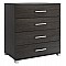 ΣΥΡΤΑΡΙΕΡΑ ΜΕΛΑΜΙΝΗΣ BRIANA HM2204.01 ME 4 ΣΥΡΤΑΡΙΑ ZEBRANO 75x40x83Υ εκ.