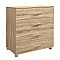 ΣΥΡΤΑΡΙΕΡΑ ΜΕΛΑΜΙΝΗΣ BRIANA HM2204.02 ME 4 ΣΥΡΤΑΡΙΑ SONAMA 75x40x83Y εκ.
