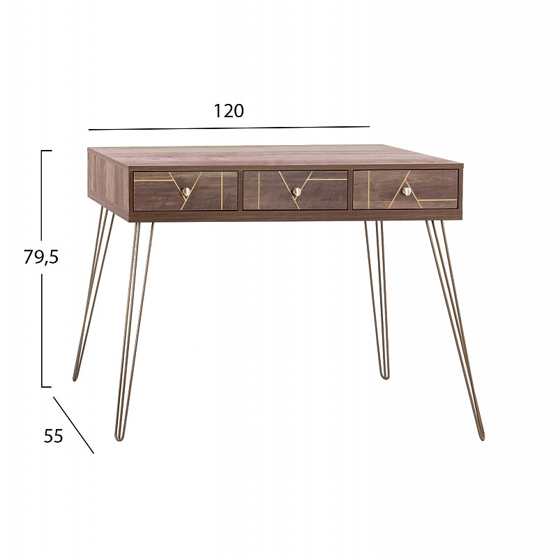 ΚΟΝΣΟΛΑ KAITLYN HM8653 ΚΑΡΥΔΙ ΜΕ ΧΡΥΣΟ 120x55x79,5Y εκ. ΚΟΝΣΟΛΑ KAITLYN HM8653 ΚΑΡΥΔΙ ΜΕ ΧΡΥΣΟ 120x55x79,5Y εκ.