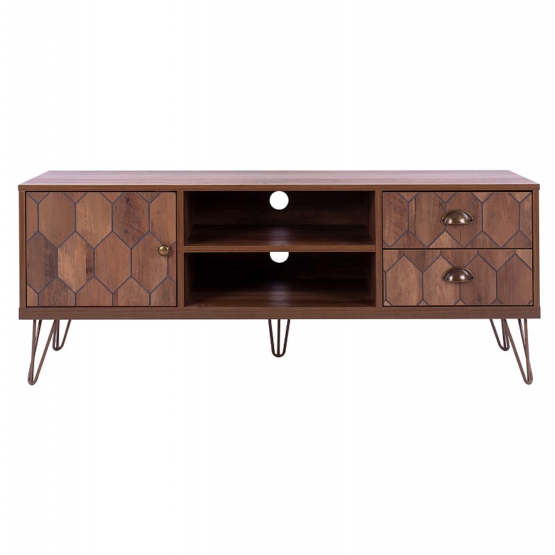 ΕΠΙΠΛΟ TV PHILIPPA HM8674 ΣΕ ΚΑΡΥΔΙ ΑΠΟΧΡΩΣΗ ΜΕ ΧΡΥΣΟ 130x39,5x51Y εκ.