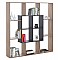 ΒΙΒΛΙΟΘΗΚΗ BRODY HM8771.02 136X22X136 ΓΚΡΙ
