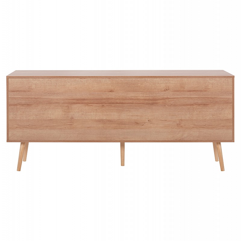 ΜΠΟΥΦΕΣ COLM HM9440.11 ΜΕΛΑΜΙΝΗΣ & ΣΥΝΘΕΤΙΚΟ RATTAN ΣΤΙΣ 4 ΠΟΡΤΕΣ 160x39,5x71Yεκ.