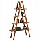 ΒΙΒΛΙΟΘΗΚΗ STAM HM7895 TEAK ΞΥΛΟ ΣΕ ΦΥΣΙΚΟ ΧΡΩΜΑ 120x33x180Y εκ.